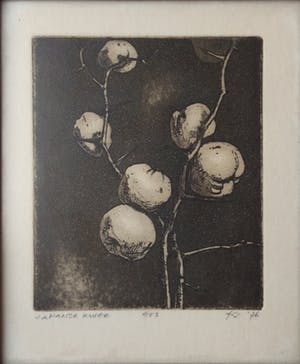 Niet of onleesbaar gesigneerd - Japanse Kwee Ets 1976 kopen? Bied vanaf 10!