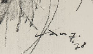 Dana Andreev - Houtskool, Geabstraheerd portret kopen? Bied vanaf 100!