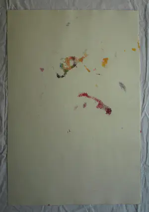 Anton Heyboer - Acryl en pastel , Symbolen – 79 x 53½ cm. kopen? Bied vanaf 125!