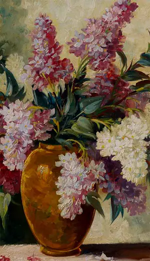 Robert Van Cleef - Stillleben in Vase mit Flieder kopen? Bied vanaf 239!