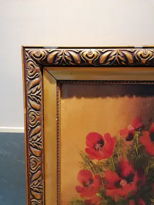 Niet of onleesbaar gesigneerd - Klaprozen in vaas kopen? Bied vanaf 1!
