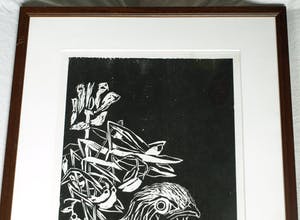 Jatie van Melle - Grote ingelijste houtsnede , Sponsorgeschenk BKR 2004 – nr. 27/40 kopen? Bied vanaf 50!