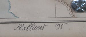 Jan Bollaert - Acryl op landkaart, Wereldcultuur X - Ingelijst kopen? Bied vanaf 1!