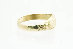 42 - Mooie 18 krt geel gouden Surinaamse vriendschaps-ring - unisex model kopen? Bied vanaf 170!