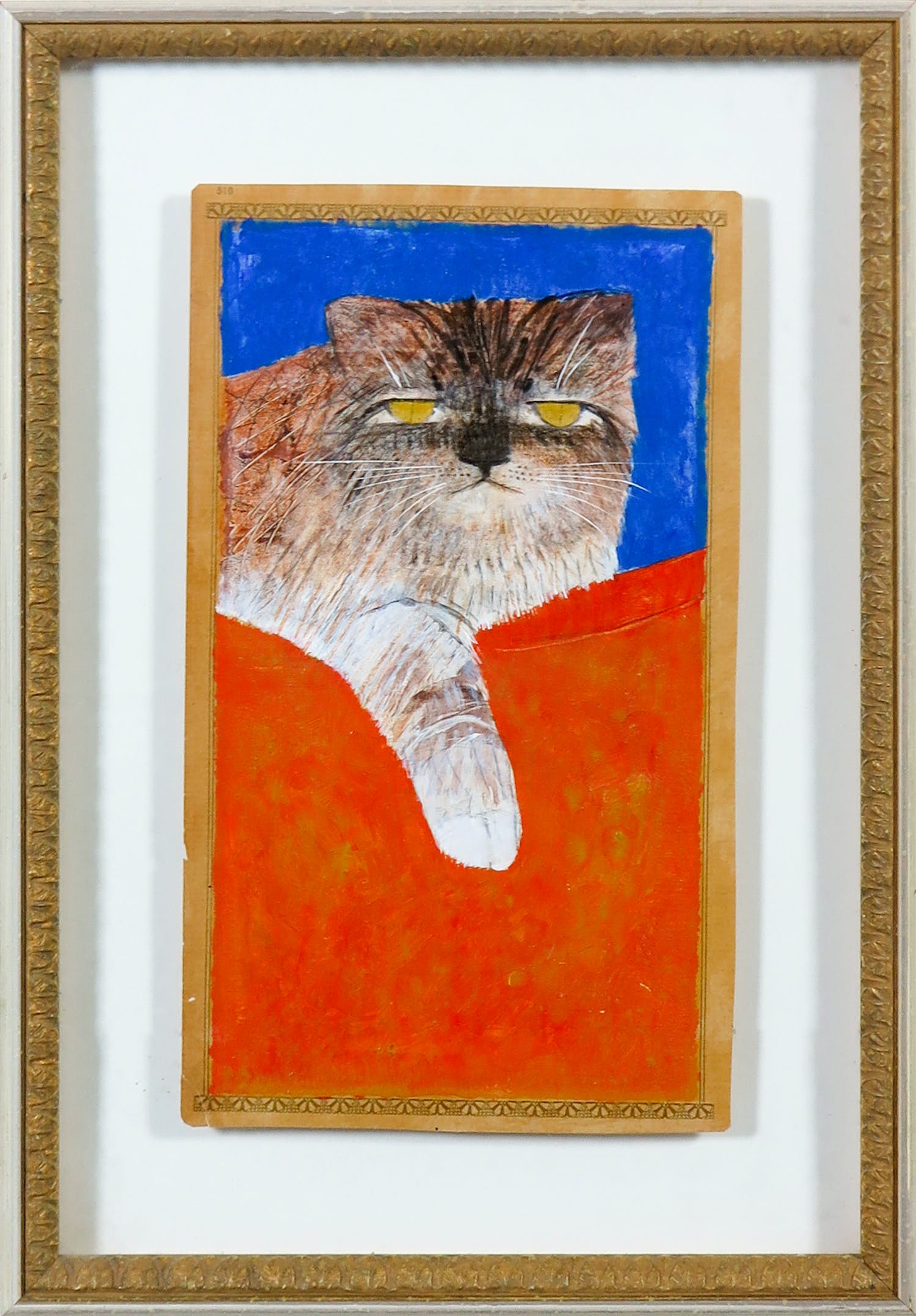 Mohaier Dariush - Gemengde techniek op papier, Kat verkocht voor € 1!