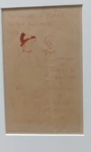 Felicien Rops - Invitation pour Vernissage kopen? Bied vanaf 75!