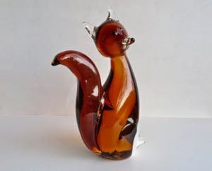 Vetro Design - Rood Vosje - Handgeblazen unicum kopen? Bied vanaf 1!