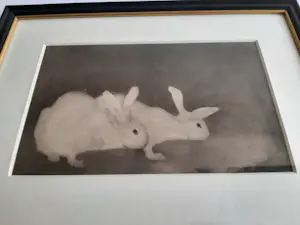 Jan Mankes - Heliogravure " Twee konijnen " kopen? Bied vanaf 120!