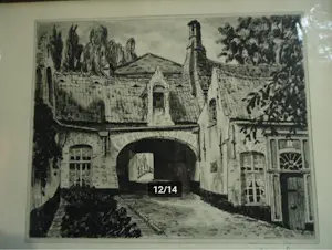 Albert Goethals - Oud huisje aan ingangspoort van het begijnhof van Brugge kaufen? Bieten Sie von 20!