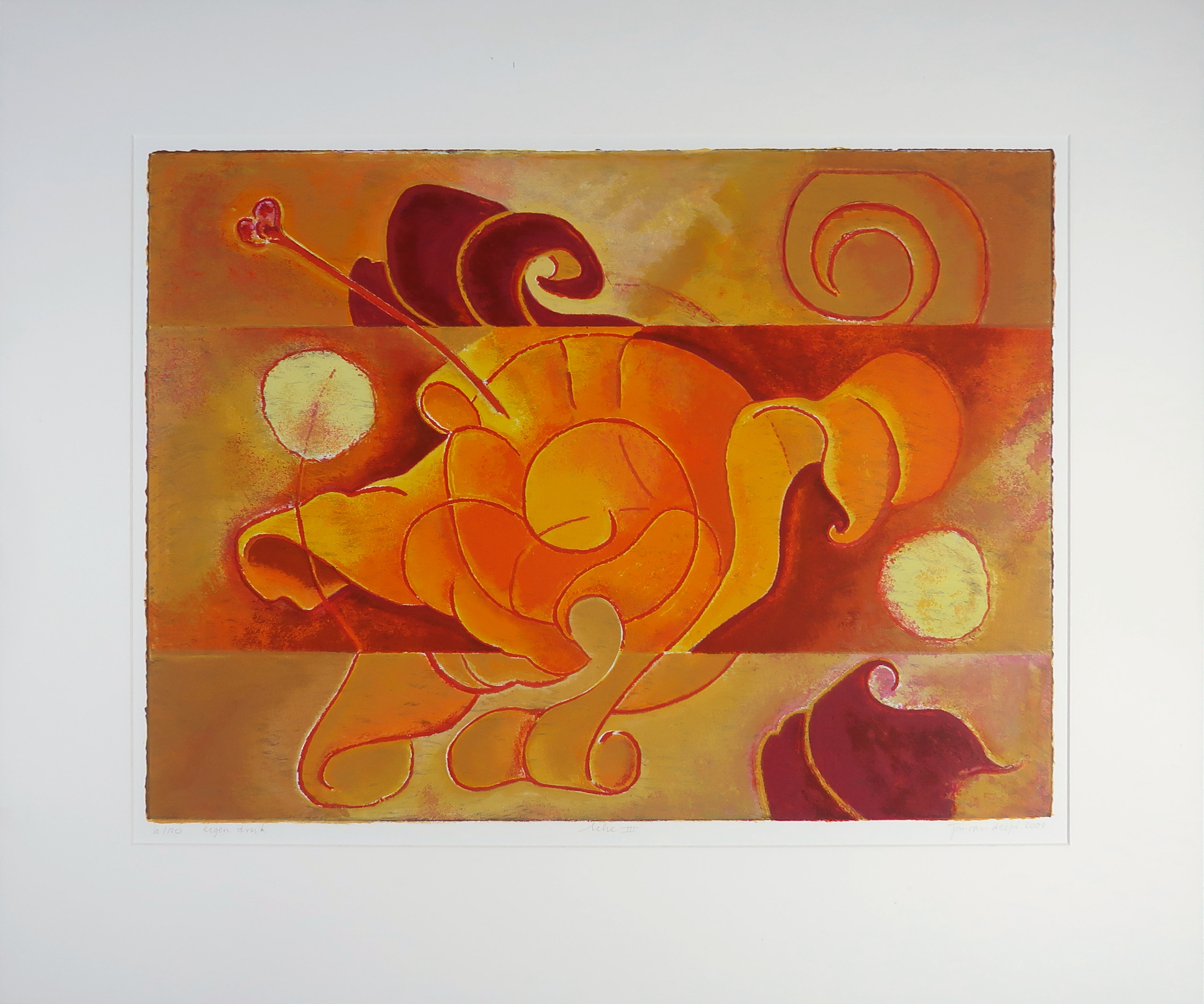 Jan van Delft - Zeefdruk, Lelie III kopen? Bied vanaf 1!