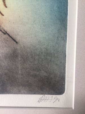 Ad Arma - "Eilanden 5" - Ets, Ingelijst, Oplage van slechts 5 stuks kopen? Bied vanaf 120!