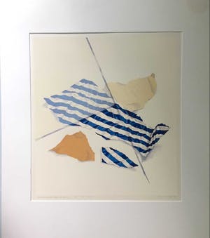 Loes Huis in 't Veld - Gescheurd papier / Begin van destructie - Zeefdruk kopen? Bied vanaf 20!