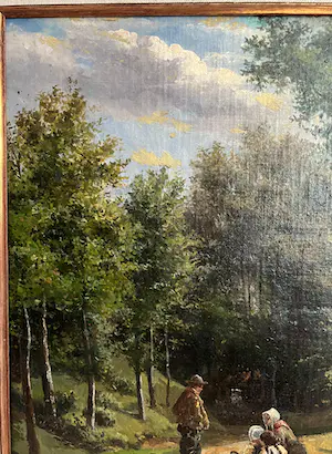 Hermanus Willem Koekkoek - Gezelschap in het bos kopen? Bied vanaf 1200!