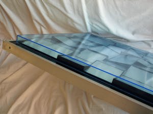 Curiosa - Nul / ZERO-kunst: Spiegelglas, grote abstract geometrische constructie kopen? Bied vanaf 350!