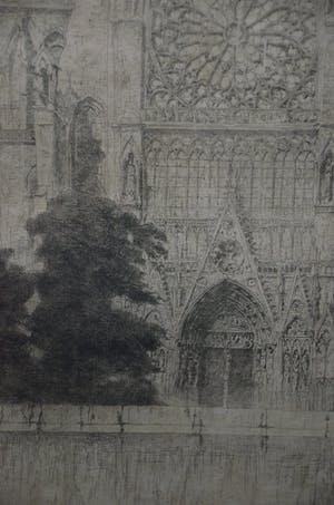 Jules De Bruycker - "Notre Dame Paris - façade méridionale" 1926 kopen? Bied vanaf 350!