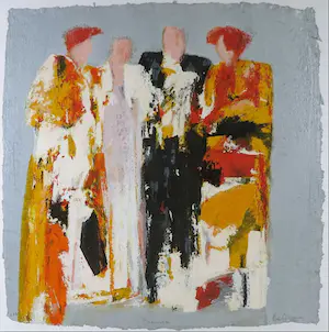 Wil Willemsen - Zeefdruk, Intermezzo - Ingelijst (Groot) kopen? Bied vanaf 50!