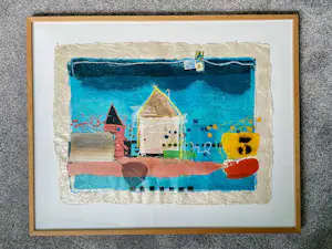 Theo Koster - Zeefdruk met collage elementen Nr. 76 - Nightfall - Ingelijst (Groot) kaufen? Bieten Sie von 75!