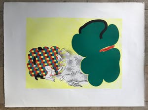 Henk Huig - Fraaie zeefdruk uit 1968 - Gesigneerd - Zonder lijst - 5/55 kopen? Bied vanaf 25!