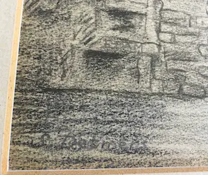 Sebo Detmers - Kwakelbrug Edam | tekening - ingelijst kopen? Bied vanaf 35!