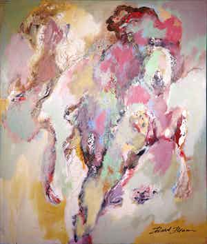 Bert Braam - Acryl op doek, Figuurlijk (Groot) verkocht voor € 100!