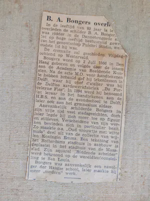 Berend Adrianus Bongers - Oud-Hollands stadsgezicht kopen? Bied vanaf 1!