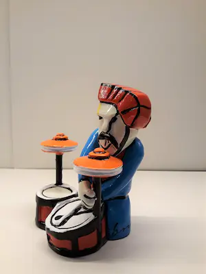 Herman Brood - Sculptuur van Kunsthars-- De DRUMMER kopen? Bied vanaf 95!