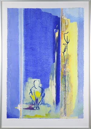 Helen Westgeest - Gemengde techniek op papier, Op de grens van ontluiken - Ingelijst (Groot) kopen? Bied vanaf 50!