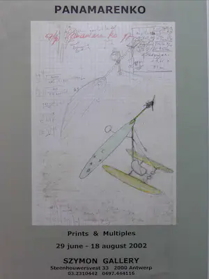 Panamarenko - LOT VAN 2 STUKS / ZELDZAME AFFICHES / 42x30cm / KLEINE OPLAGE kopen? Bied vanaf 1!