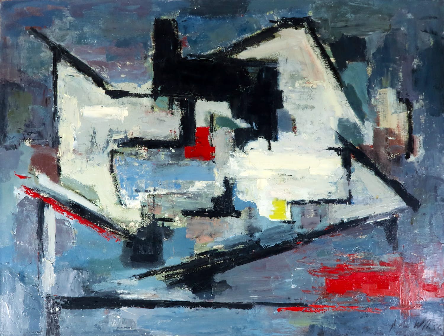 Frans de Wit - Olieverf op doek, Naaimachine op tafel kopen? Bied vanaf 200!