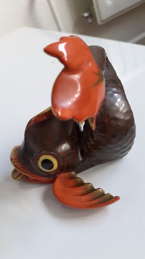 Porseleinfabriek Herend - Koi Fish Fishnet handpainted nr. 4 ( P84) kopen? Bied vanaf 35!