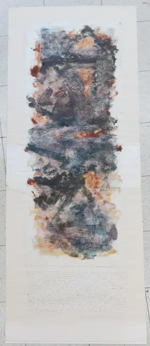 John Lie a Fo - Gemengde techniek op papier, Begrafenisrite Caraiben (Zeer groot) kopen? Bied vanaf 1!