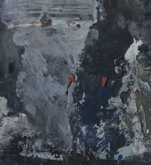 Johan Barendsma - Olieverf op hardboard, Rood landschap - Ingelijst kopen? Bied vanaf 50!