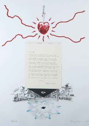 Peter Pontiac - Litho, Menno Wigman - Ingelijst kopen? Bied vanaf 50!