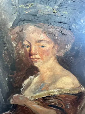 Simon Maris - Portret van een vrouw bij een raam - 1911 kopen? Bied vanaf 525!