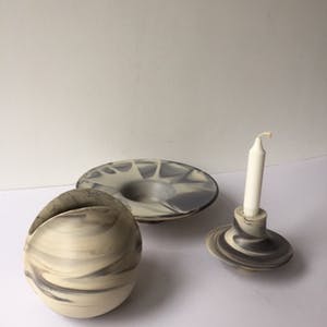 Rosenthal - Ufo kandelaar van Queensberry marble, zeldzaam kopen? Bied vanaf 45!