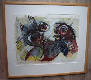 John Lie a Fo - Acryl op papier - 1987 kopen? Bied vanaf 275!