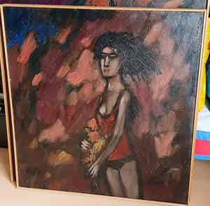 Theo van der Horst - Dame bruin verkocht voor € 125!
