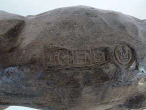Pierre Chenet - Bronzen stier- gesigneerd P. Chenet- 20e eeuw kopen? Bied vanaf 200!