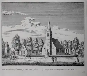 Abraham Rademaker - Zes prenten van Rijnland (omgeving Leiden) op drie bladen kopen? Bied vanaf 45!