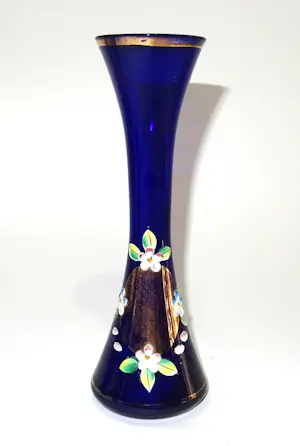Novy Bor - 3 vintage kobalt blauwe vazen kopen? Bied vanaf 40!