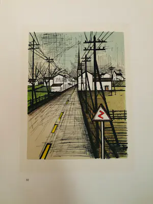 Bernard Buffet - La Route, 1962. Lithografie. kopen? Bied vanaf 25!