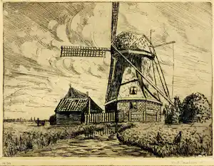 Mirjam Rosa Jacobson - zonder titel (molen) vendu pour 45€ !