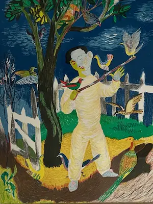 Lucie Kurpershoek-Visser - Litho Jongen met vogels kaufen? Bieten Sie von 1!