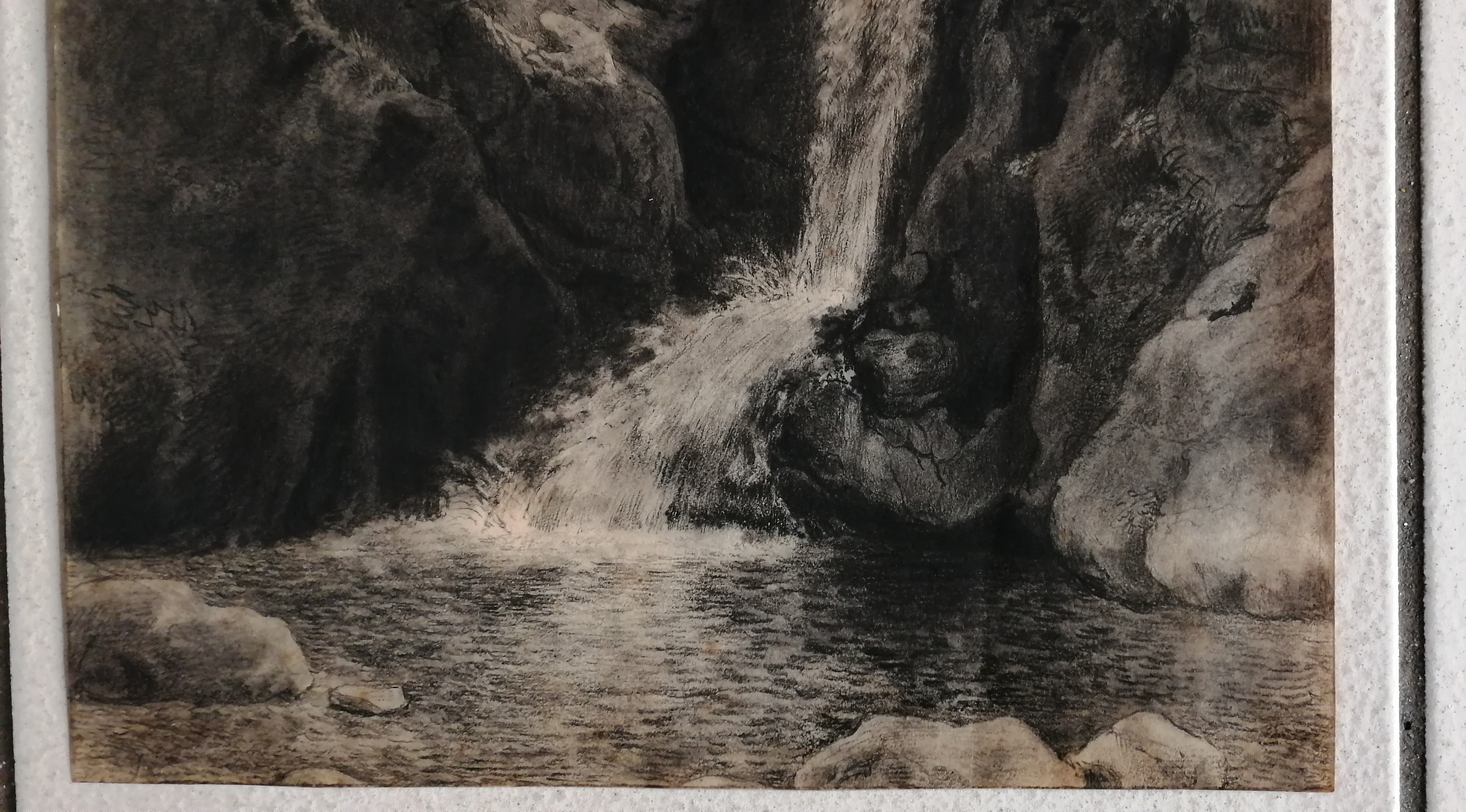 Hendrikus van de Sande Bakhuyzen - Landschap met waterval kopen? Bied vanaf 65!