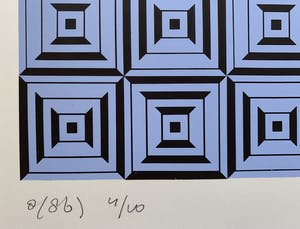 Gijs Winkelman - geometrische abstracte zeefdruk - 1974 (Zeer kleine oplage) kopen? Bied vanaf 1!
