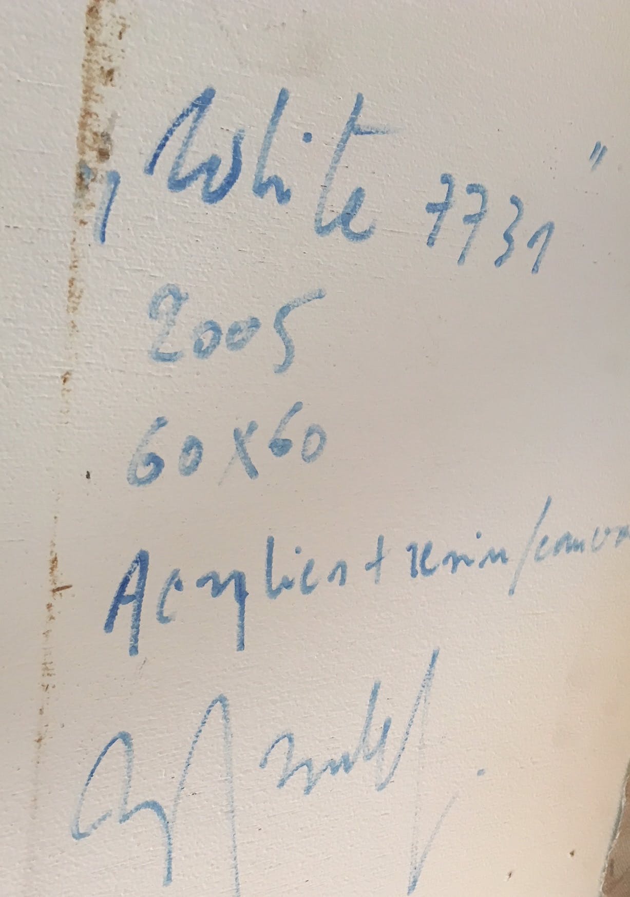 Niet of onleesbaar gesigneerd - Acryl op doek, White 7739 kopen? Bied vanaf 1!