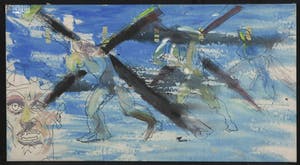 Armando Bergallo - (toegeschreven aan) - Gemengde techniek op doek, Z.T. Kruisdragers kopen? Bied vanaf 1!