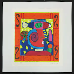 Clemens Briels - Zeefdruk, Zonder titel kopen? Bied vanaf 50!