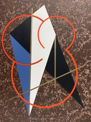 Cesar Domela - collage en zeefdruk - zonder titel - 1981 kopen? Bied vanaf 225!