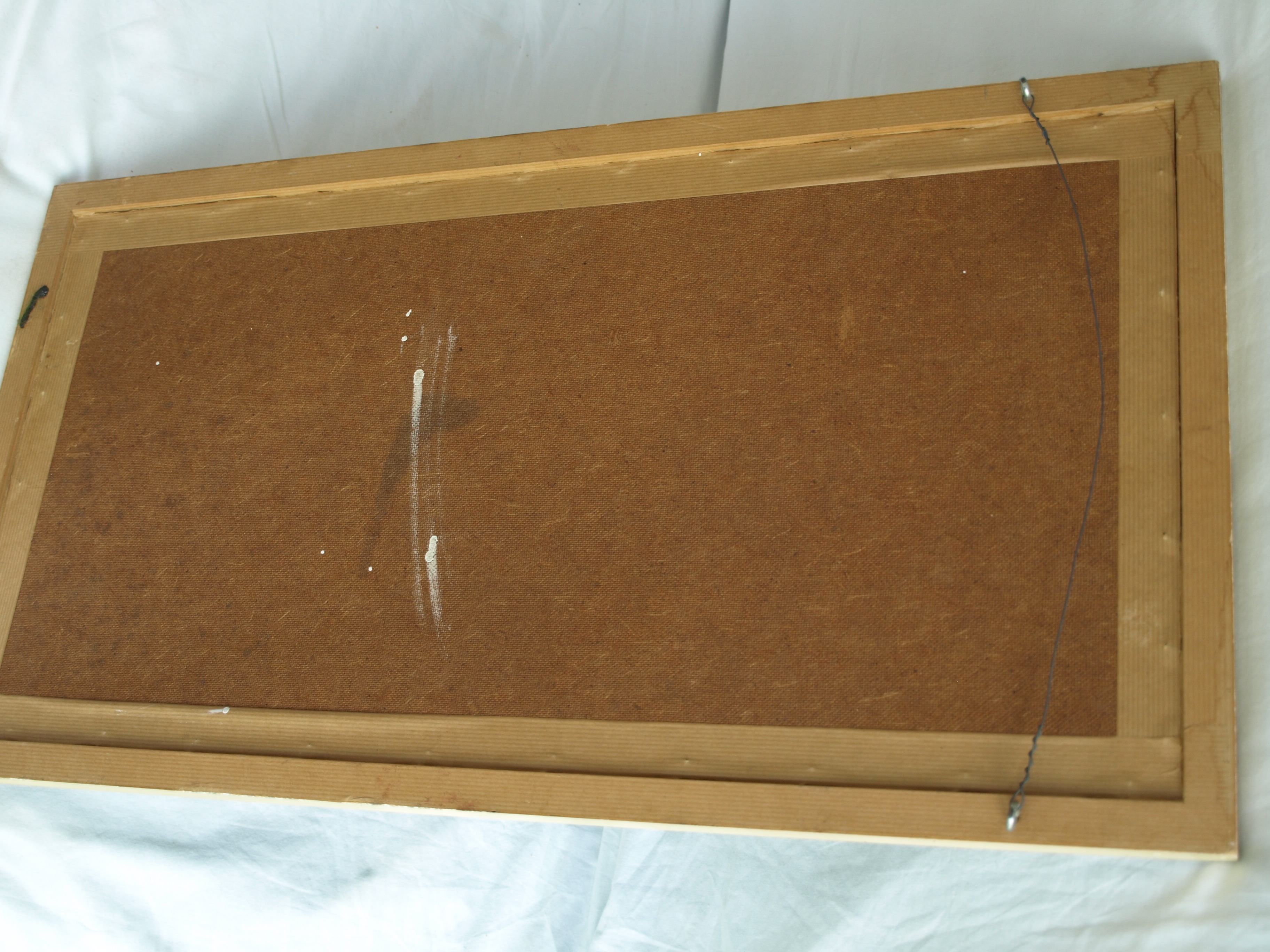 Niet of onleesbaar gesigneerd - Olieverf op board , Abstract bloemstilleven – ingelijst – ca 1965 kopen? Bied vanaf 1!